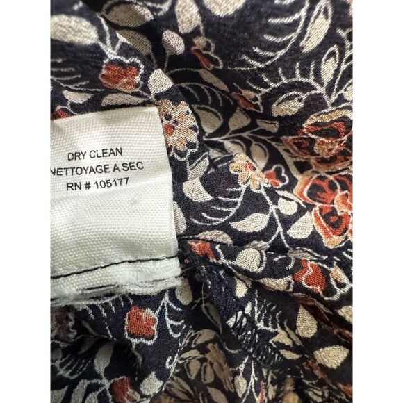 Ulla Johnson Top Silk Blue Floral Flutter Soleil Size 0 - Picture 5 of 5